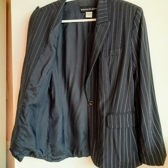 Navy blazer with white stripes - Picture 4 of 6